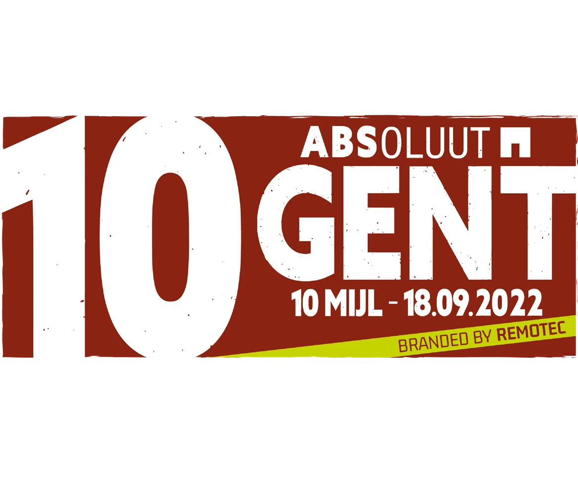 Remotec als partner branding 10 Mijl Gent, in samenwerking met ABS bouwteam